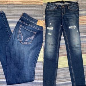HOLLISTER Ripped Super Skinny Jeans